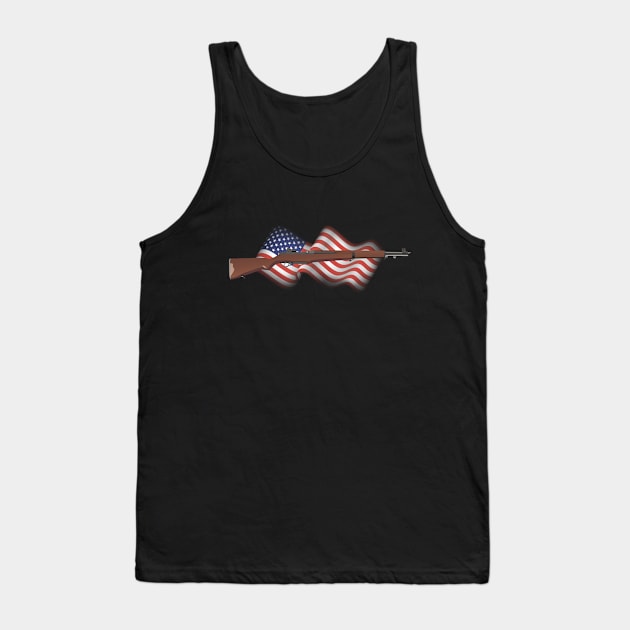 Patriotic American WW2 Rifle M1 Garand Tank Top by NorseTech